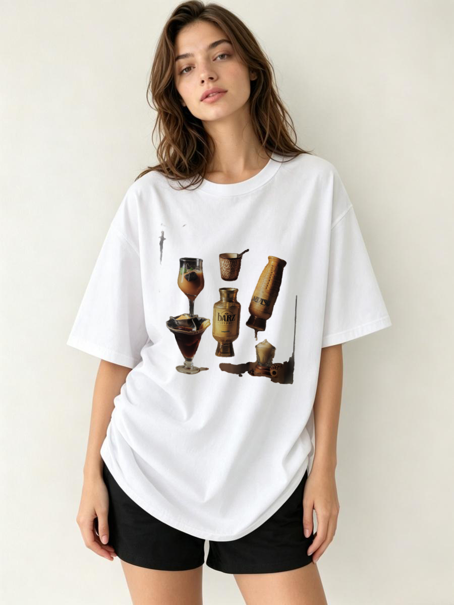 Japanese Street Fashion Female - Tシャツ 日本語漢字プリント ゆったり アニメ 漫画 オタク