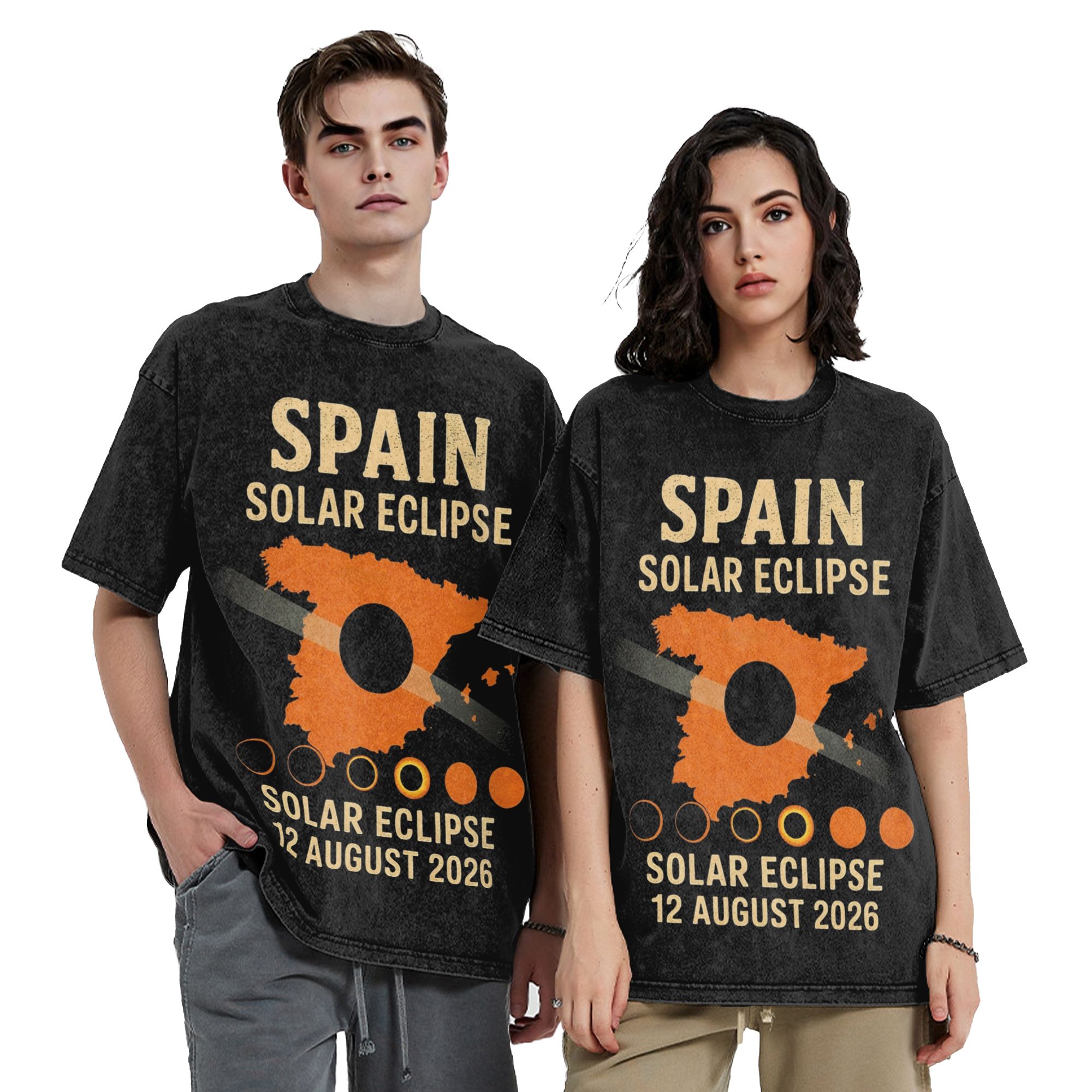 Street Fashion In Spain - スペイン全日食 2026 ウォッシュド Tシャツ ストリートウェア ファッション