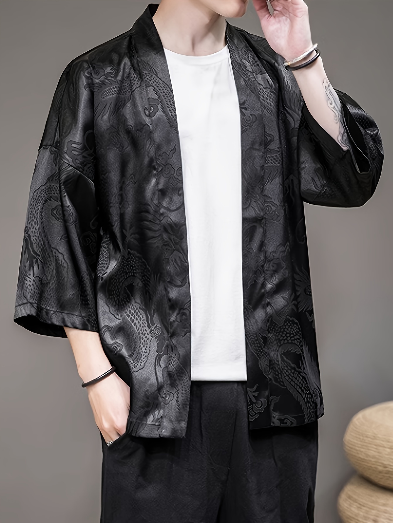 Street Fashion Clothing - 2026年夏メンズ着物3Dプリントデザイン通気性軽量カジュアルファッションアウトドアストリートメンズウェア