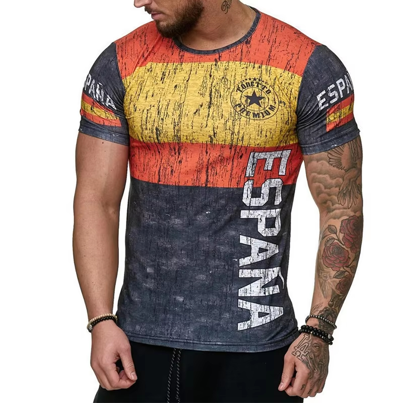 Street Fashion In Spain - ポルトガルスペインスウェーデングラフィック Tシャツ紳士服レトロストリートカジュアル Tシャツクラシックファッション人気オーバーサイズ Tシャツトップ