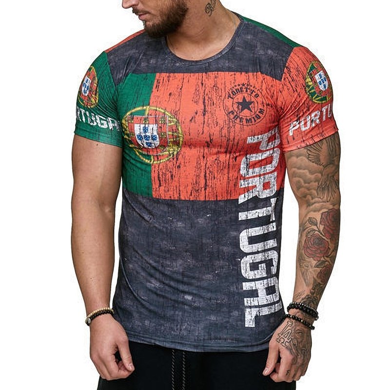男性用のスペインとスウェーデンのプリントTシャツ,レトロなス - Street Fashion In Spain のレビューと価格