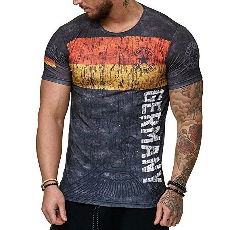 男性用のスペインとスウェーデンのプリントTシャツ,レトロなス - Street Fashion In Spain のレビューと価格