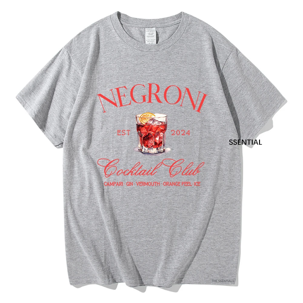 Negroni-男性と女性のためのユニセックスコットンTシャ - Street Fashion Harajuku のレビューと価格