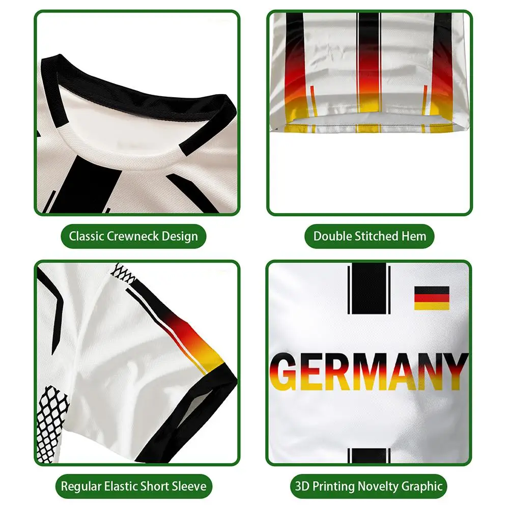 2026年ドイツ国旗マッププリントユニセックスTシャツ、3D - Street Fashion Germany のレビューと価格
