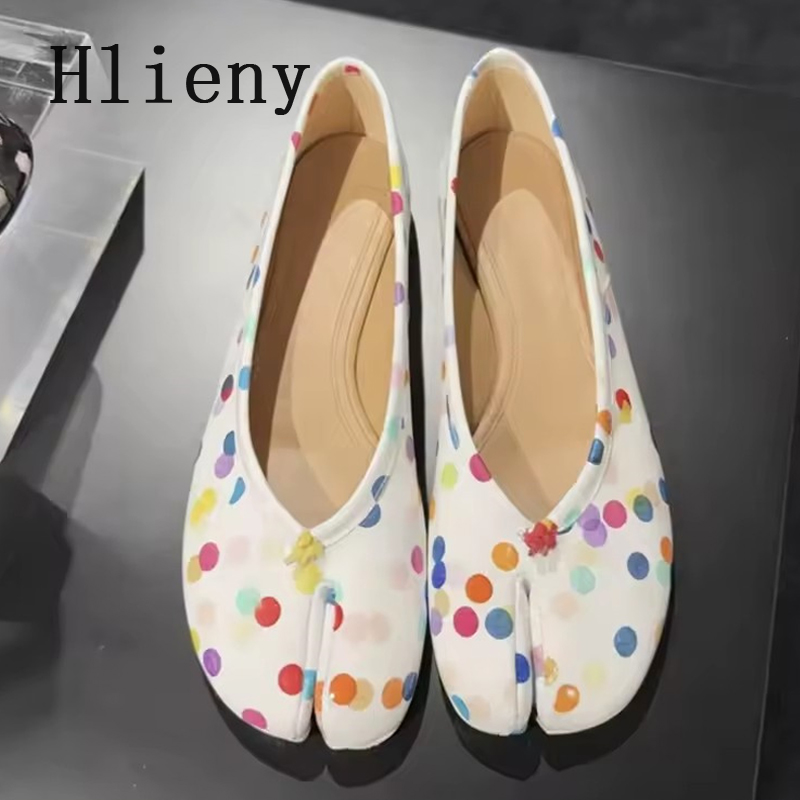 Hlieny ファッションカラフルな水玉模様のスプリットトゥ - Street Fashion Walking のレビューと価格