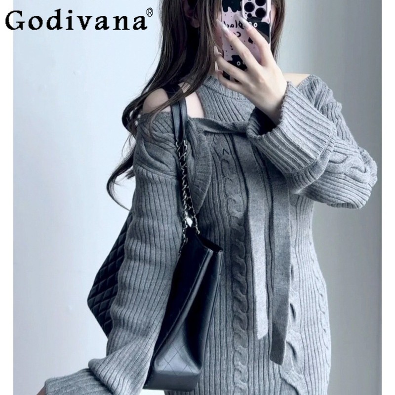 秋冬新作 レディース ピュアデザイアドレス 和風 蝶結び ニ - Japanese Street Fashion Female のレビューと価格