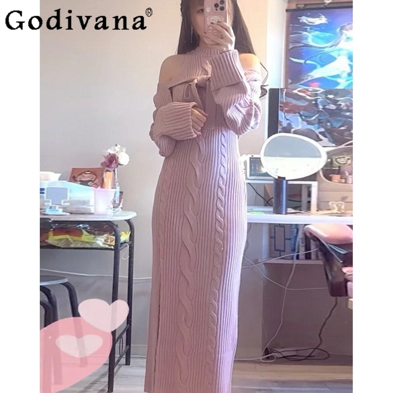 秋冬新作 レディース ピュアデザイアドレス 和風 蝶結び ニ - Japanese Street Fashion Female のレビューと価格