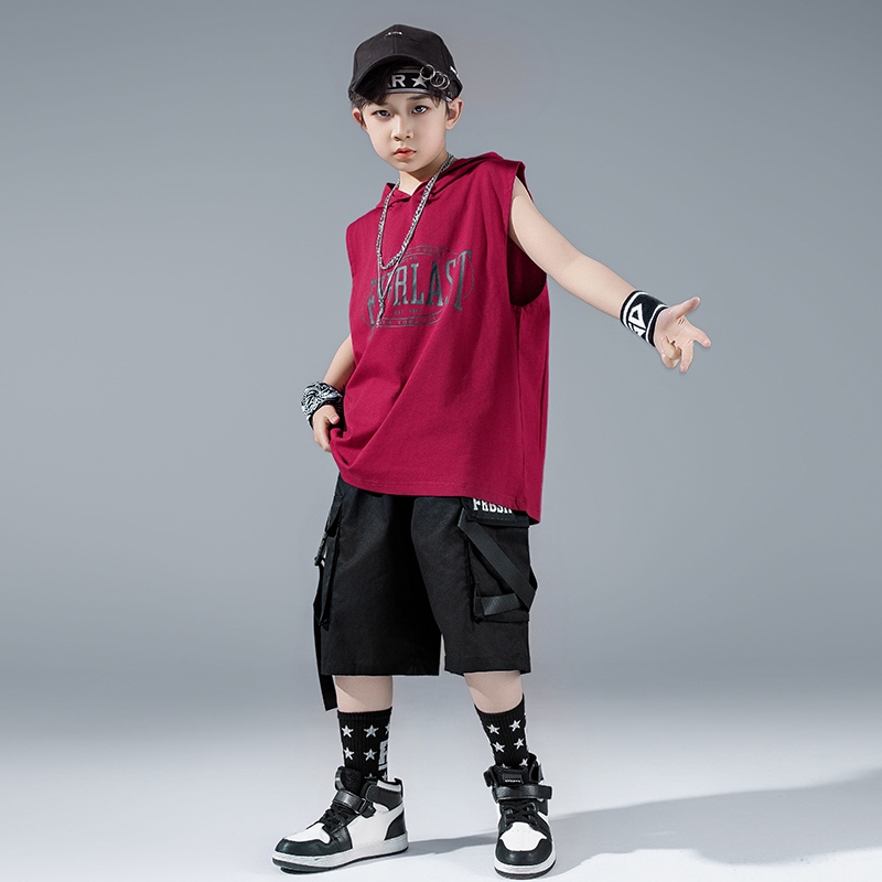 ストリートダンスパフォーマンススーツ用男の子ヒップホップオー - Street Fashion Boy のレビューと価格