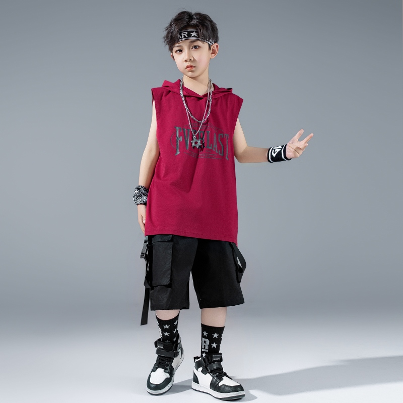 ストリートダンスパフォーマンススーツ用男の子ヒップホップオー - Street Fashion Boy のレビューと価格