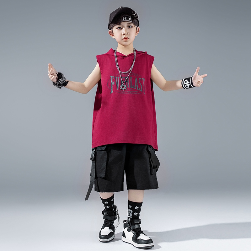 ストリートダンスパフォーマンススーツ用男の子ヒップホップオー - Street Fashion Boy のレビューと価格