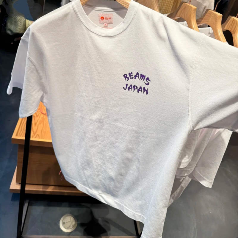 日本東京ストリートコットンファッションビームズTシャツ白い着 - Street Fashion Kimono のレビューと価格
