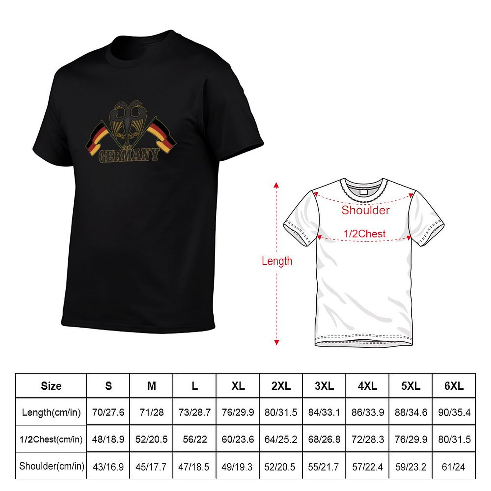 ドイツの国旗、ドイツ愛国ギフトTシャツ、ストリートファッショ - Street Fashion Germany のレビューと価格