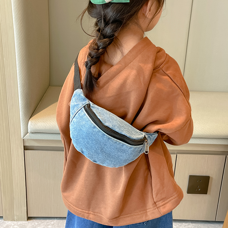 ファッションデニム子供用ウエストバッグ、レジャー、男の子と女 - Street Fashion Boy のレビューと価格