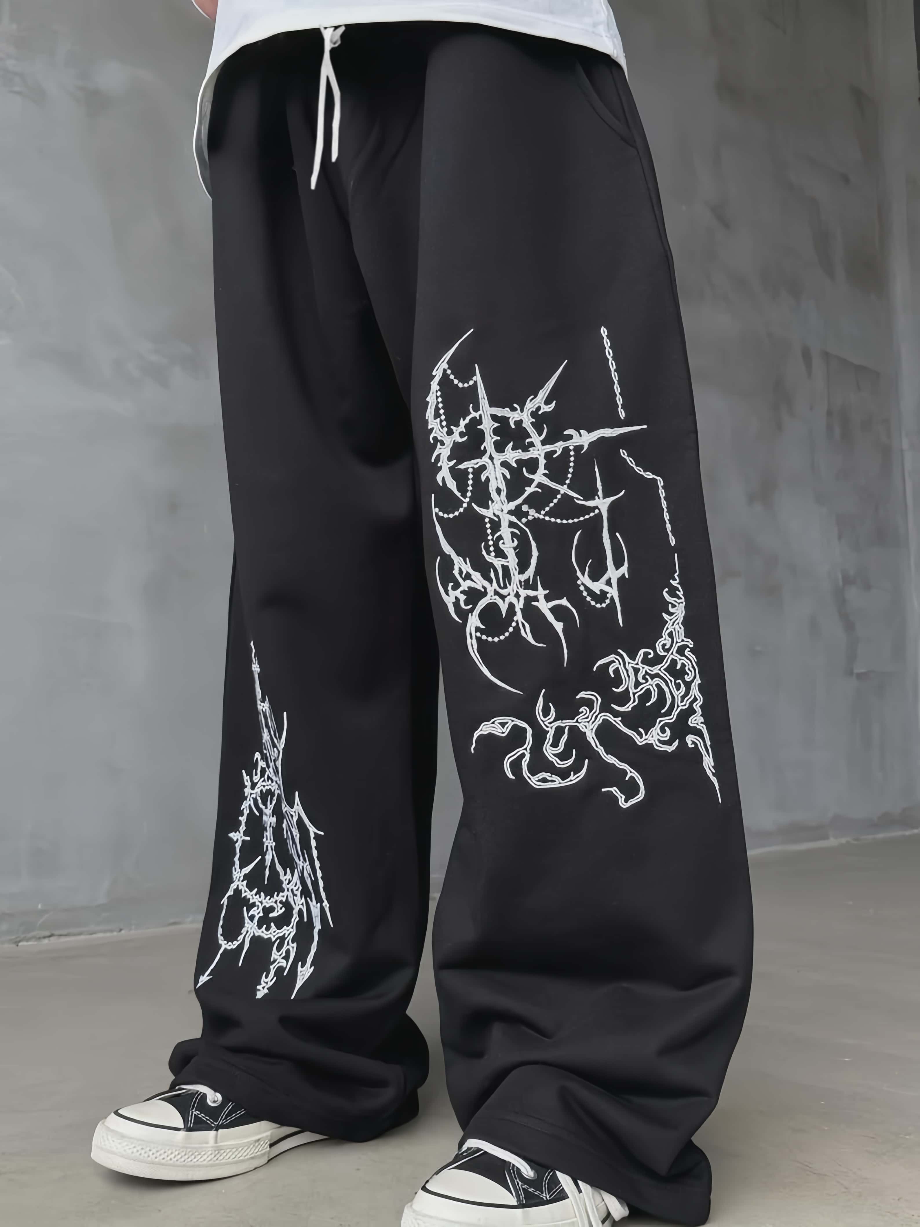 メンズ＆レディース ストリートスタイル カジュアル ワイドレ - Street Fashion Asian Men のレビューと価格