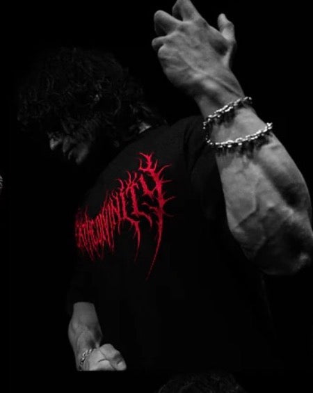 メンズダブルドラゴンパターンTシャツゴシックドリーミードラゴ - Street Fashion Clothing のレビューと価格
