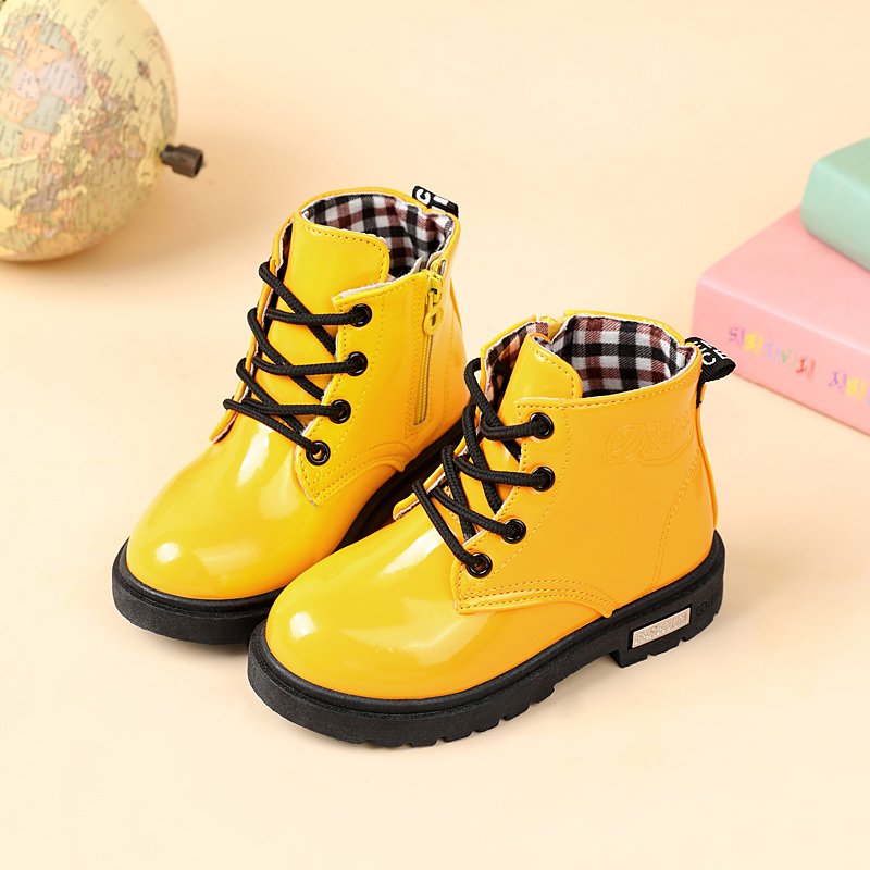 2025 新しい冬の子供靴 Pu レザー防水ぬいぐるみブーツ - Street Fashion Boy のレビューと価格