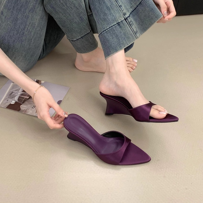 新しい夏のファッションウェッジヒールフリップフロップ屋外クリ - Street Fashion Clothing のレビューと価格
