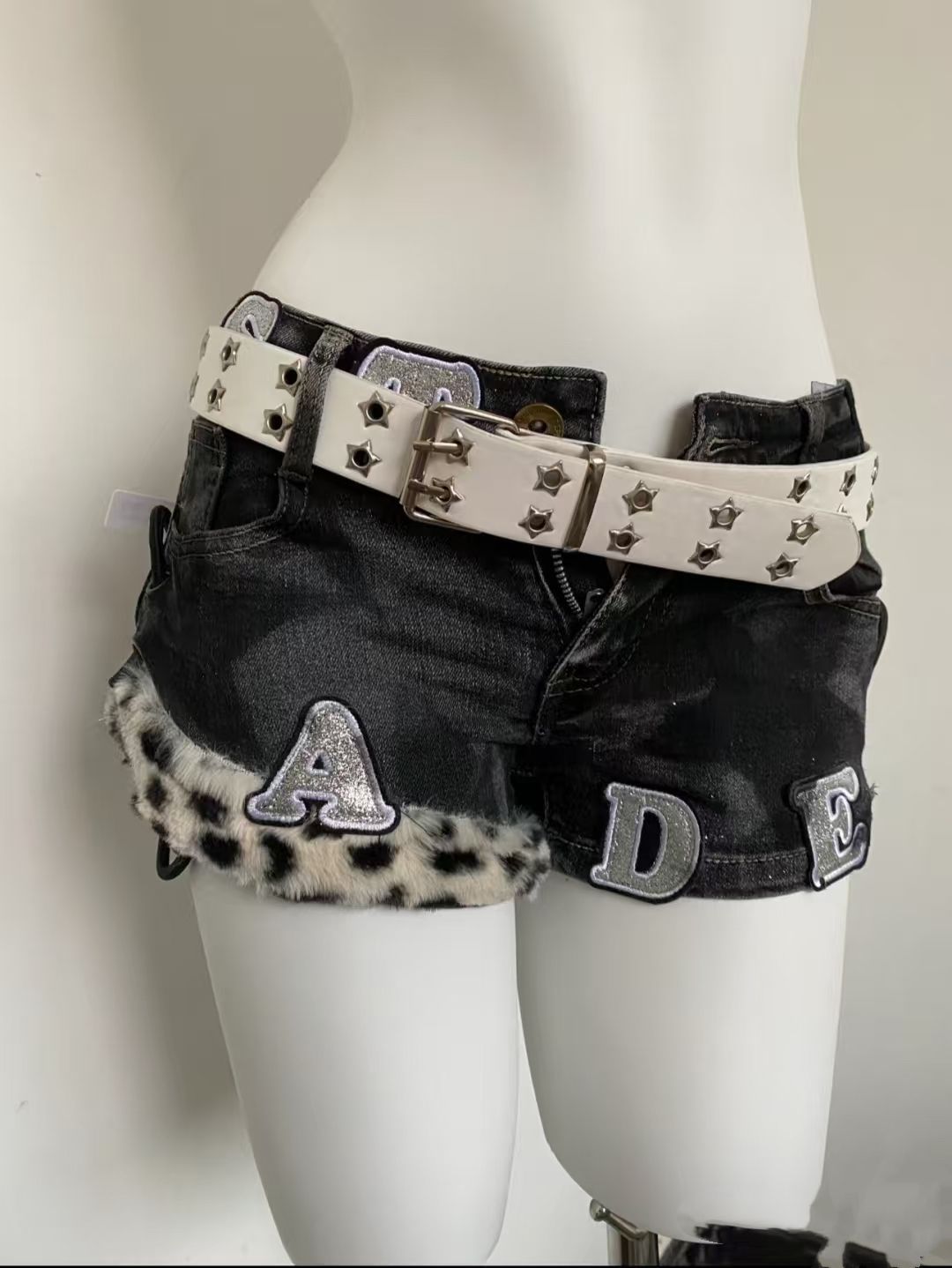 Y2k 刺繍パッチデニムショーツ女性原宿レトロセクシーなホッ - Street Fashion Clothing のレビューと価格