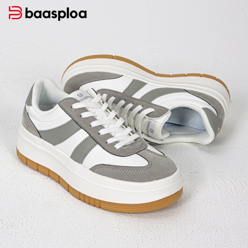 Baasploa 女性プラットフォームスニーカー分厚い厚底カ - Street Fashion Walking のレビューと価格