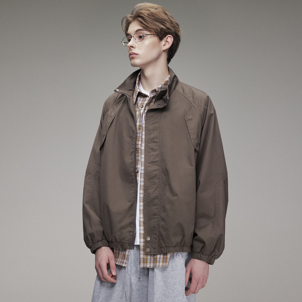 アメリカン通勤ファッションスタンドカラーボンバージャケット男 - Coach Jacket Bomber のレビューと価格