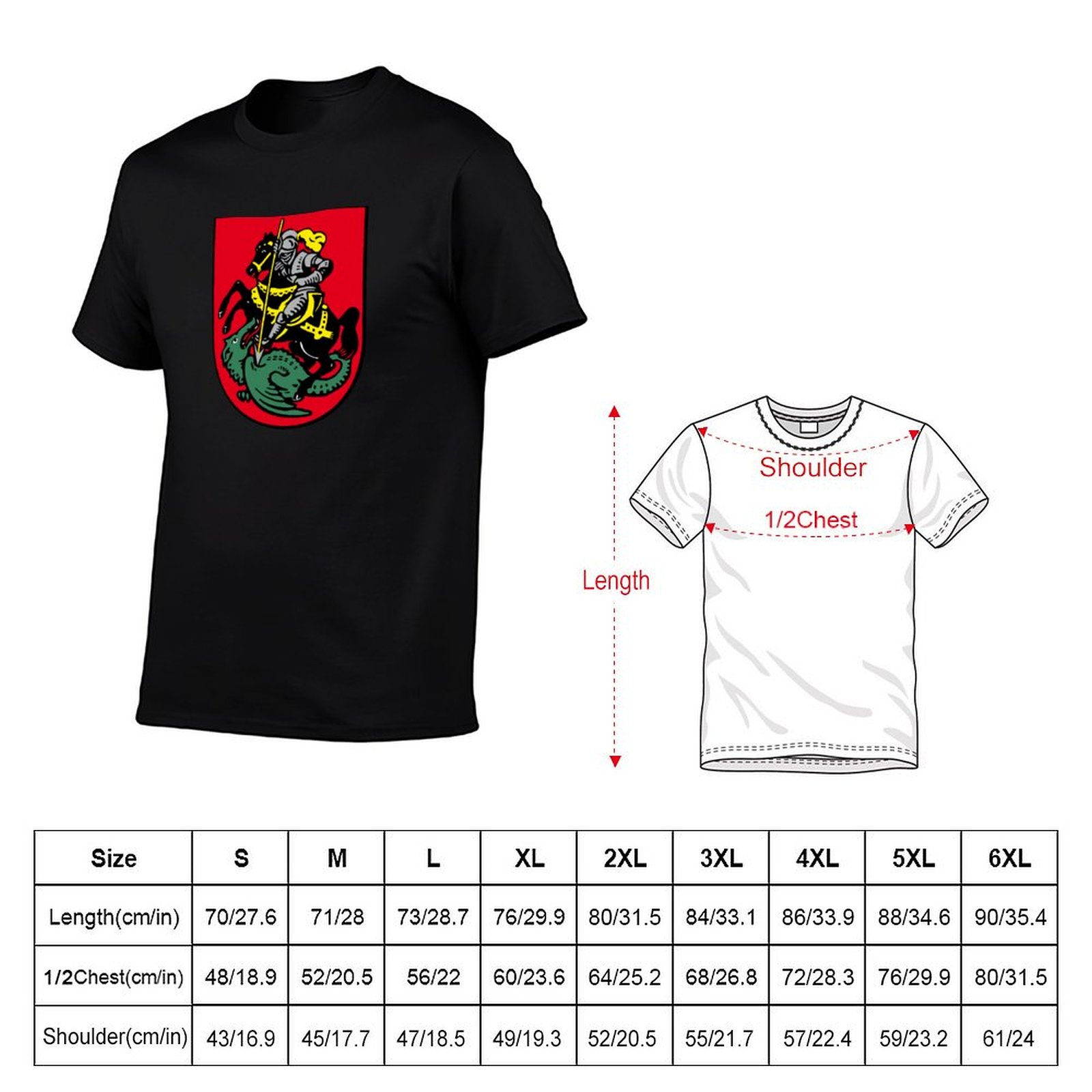 シュワルツェルベルクの国章、ドイツ Tシャツ ストリートファ - Street Fashion Germany のレビューと価格