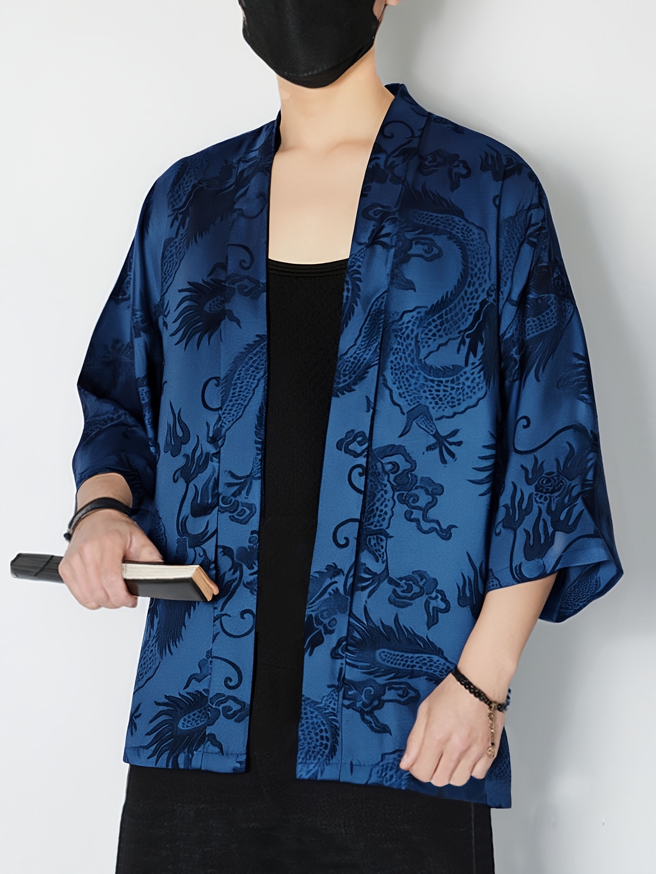 2026年夏メンズ着物3Dプリントデザイン通気性軽量カジュア - Street Fashion Clothing のレビューと価格