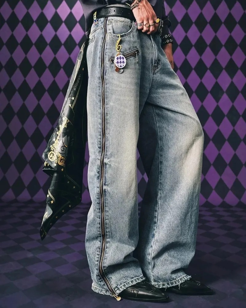 Y2Kストリートウェア メンズ ヒップホップ 原宿 2ピース - Street Fashion Male のレビューと価格