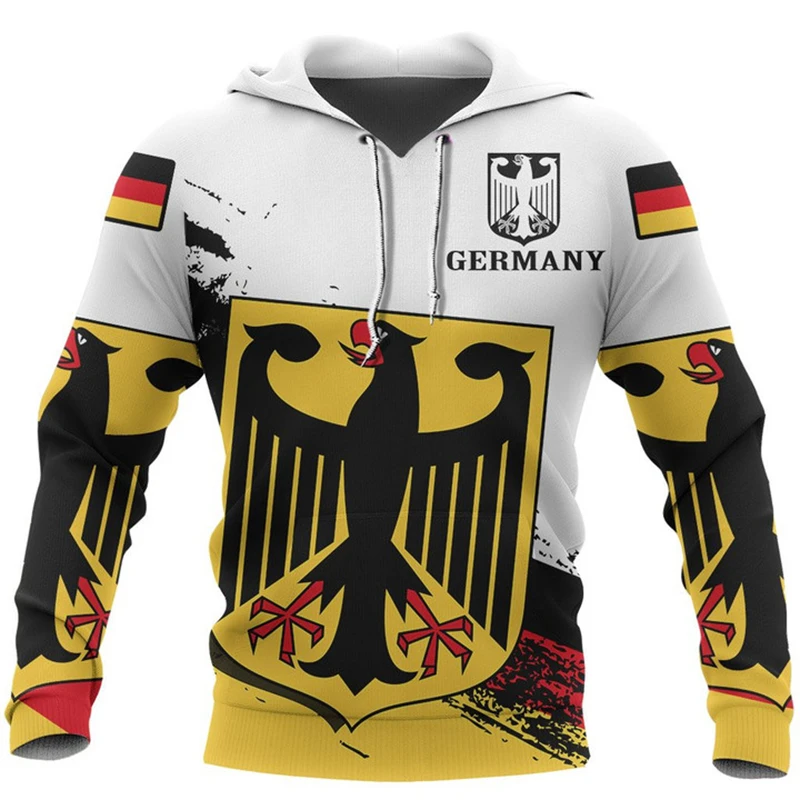 小説ドイツ国旗デザインパターンパーカー男性女性ストリート 3 - Street Fashion Germany のレビューと価格