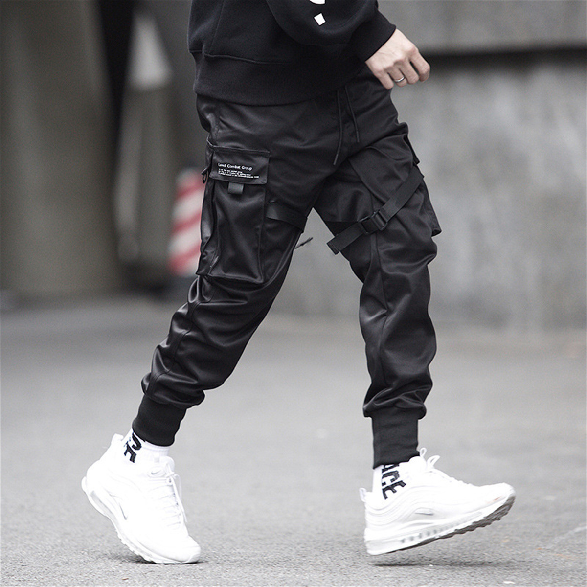 メンズヒップホップカーゴパンツ,ゆったりとしたトラックスーツ - Street Fashion In Korea のレビューと価格