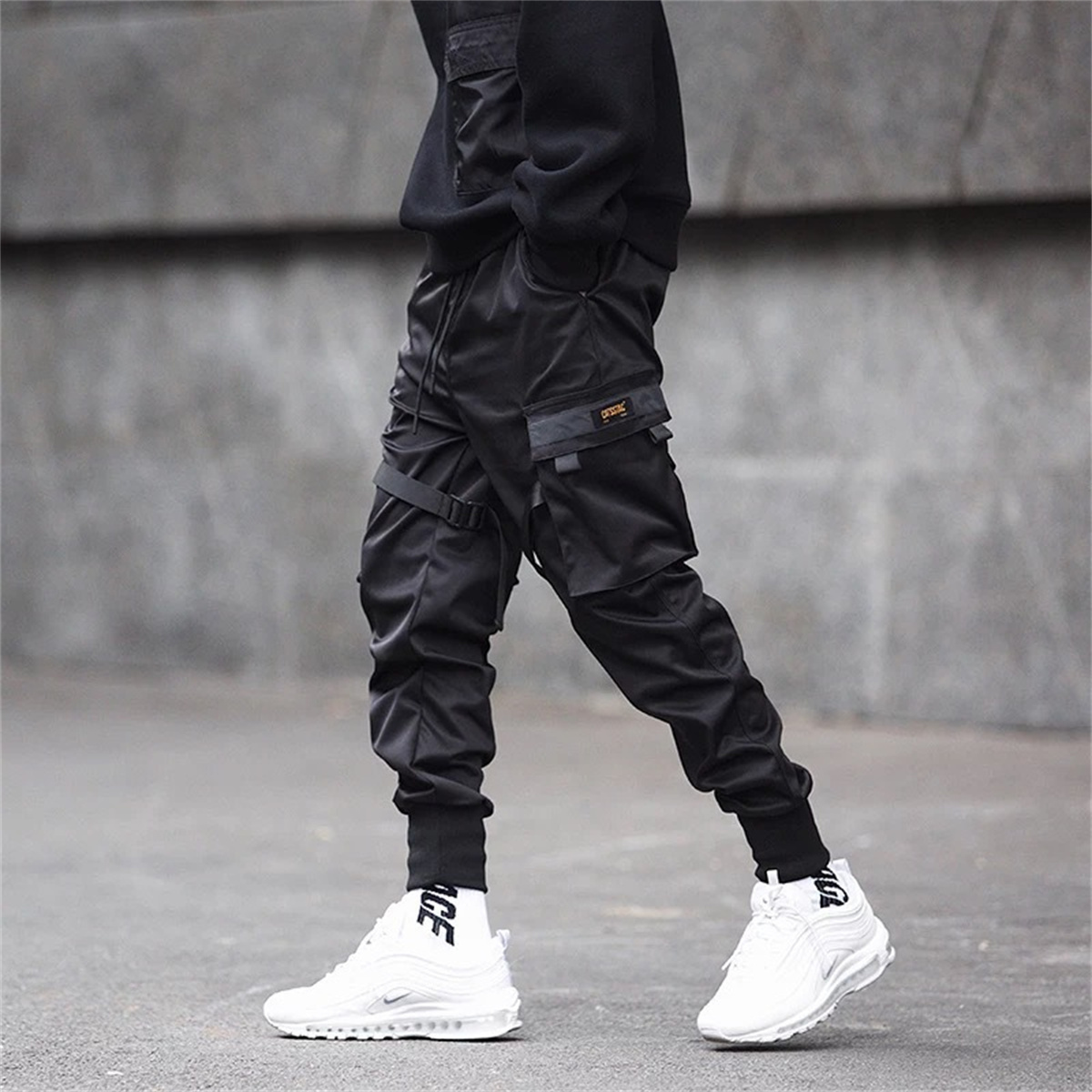 メンズヒップホップカーゴパンツ,ゆったりとしたトラックスーツ - Street Fashion In Korea のレビューと価格