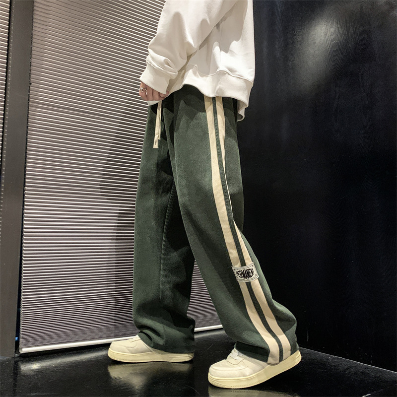 2024 メンズカジュアルパンツコーデュロイ韓国スタイルルー - Street Fashion In Korea のレビューと価格