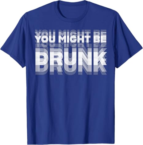 アジアサイズ面白い飲酒ユーモアあなたが酔っているかもしれない - Street Fashion Asian Men のレビューと価格