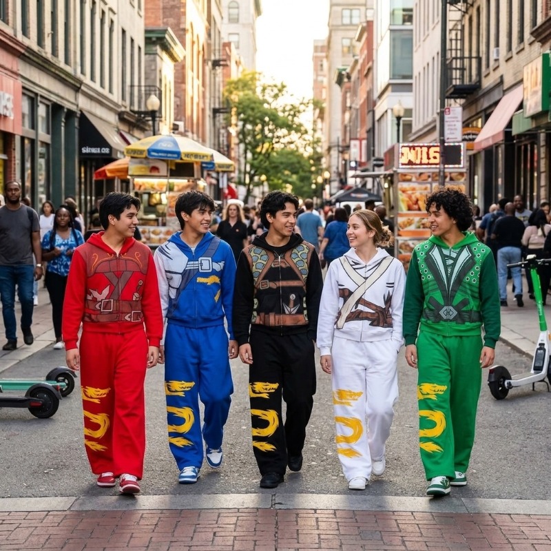 忍者戦士アーマーフーディーセット メンズ ドラゴングラフィッ - Street Fashion Male のレビューと価格