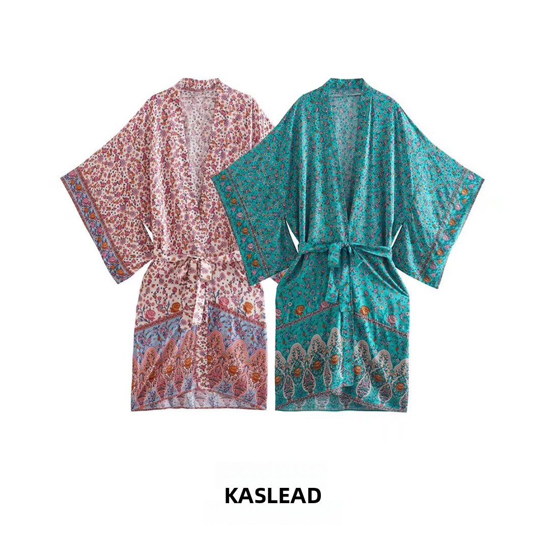 KASLEAD 新しい女性のファッションシンプルな痩身コット - Street Fashion Kimono のレビューと価格