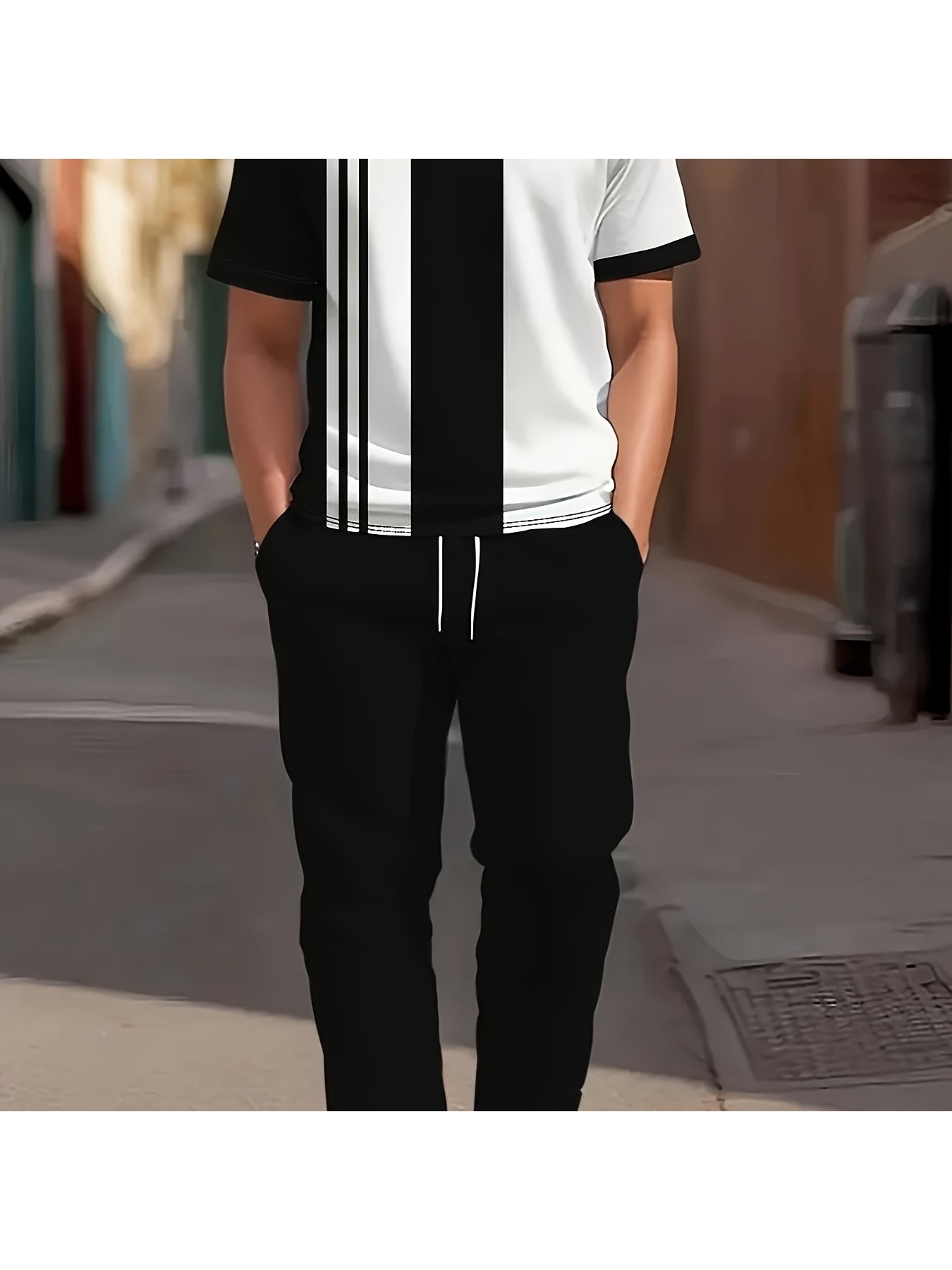 2026年夏新作メンズ半袖長ズボンセット - ストリートカジ - Street Fashion Male のレビューと価格