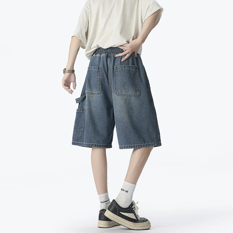 アメリカンファッションストリートワークウェアデニムショーツ夏 - Street Fashion Harajuku のレビューと価格