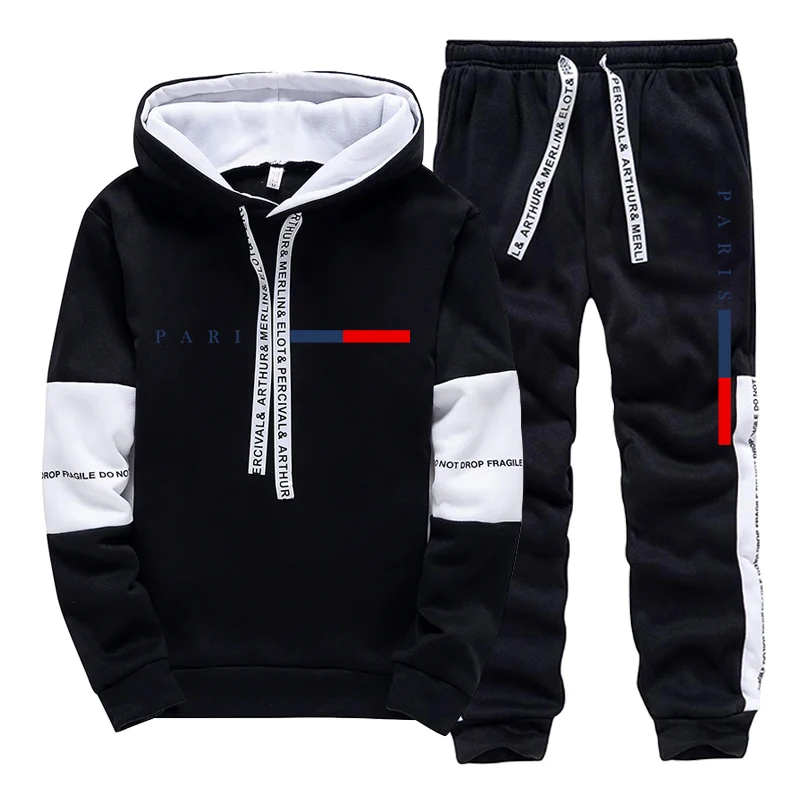 メンズセット/パーカー/パンツ パリファッション 秋冬 カジ - Street Fashion Male のレビューと価格