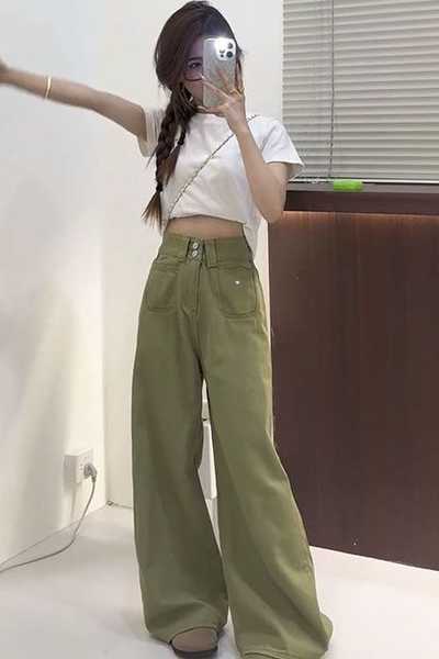 女の子用ジーンズ 日本のヴィンテージ服 高品質の質感素材 女 - Japanese Street Fashion Female のレビューと価格